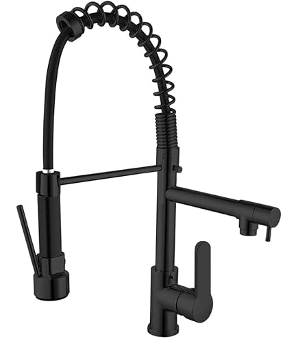 Torneira Gourmet 50cm com Misturador Monocomando Preta de